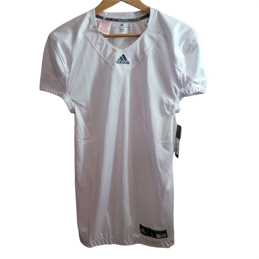 Adidas Techfit Hyped Football Jersey White Boy's Size L